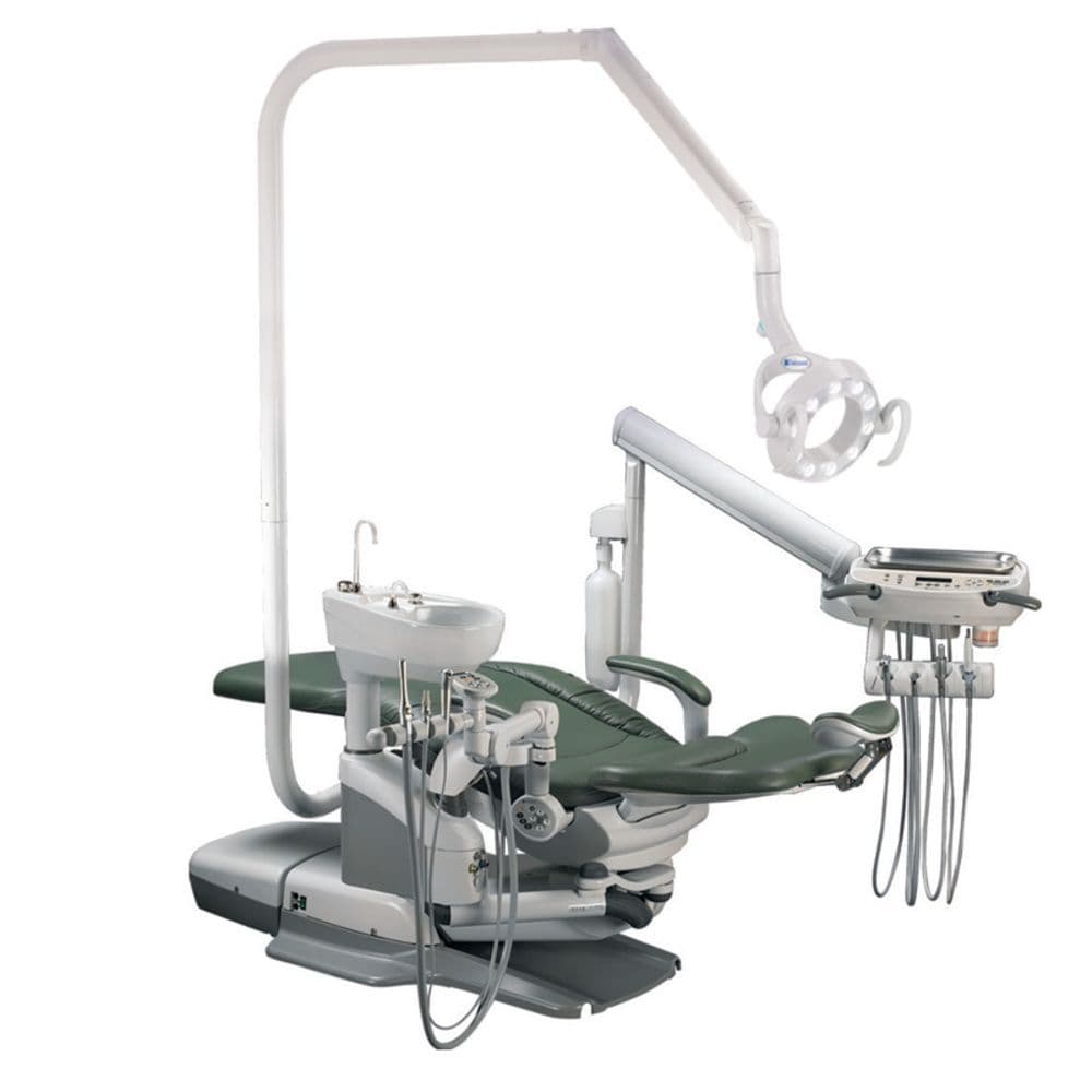 QDU-5371 Swing Mounted Doctor/Assistant Delivery with Cuspidor and Bel-Halo LED Light