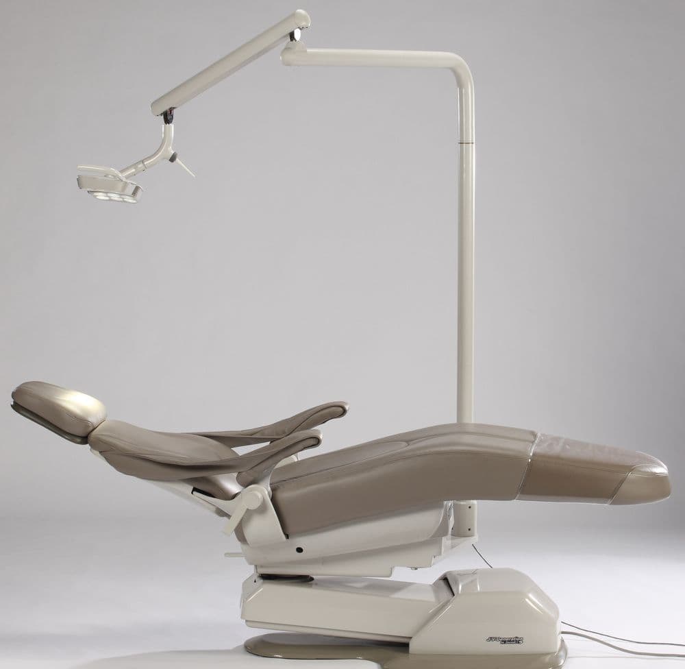 DentalEZ EverLight – LED dental operatory lights, shown with dental chair