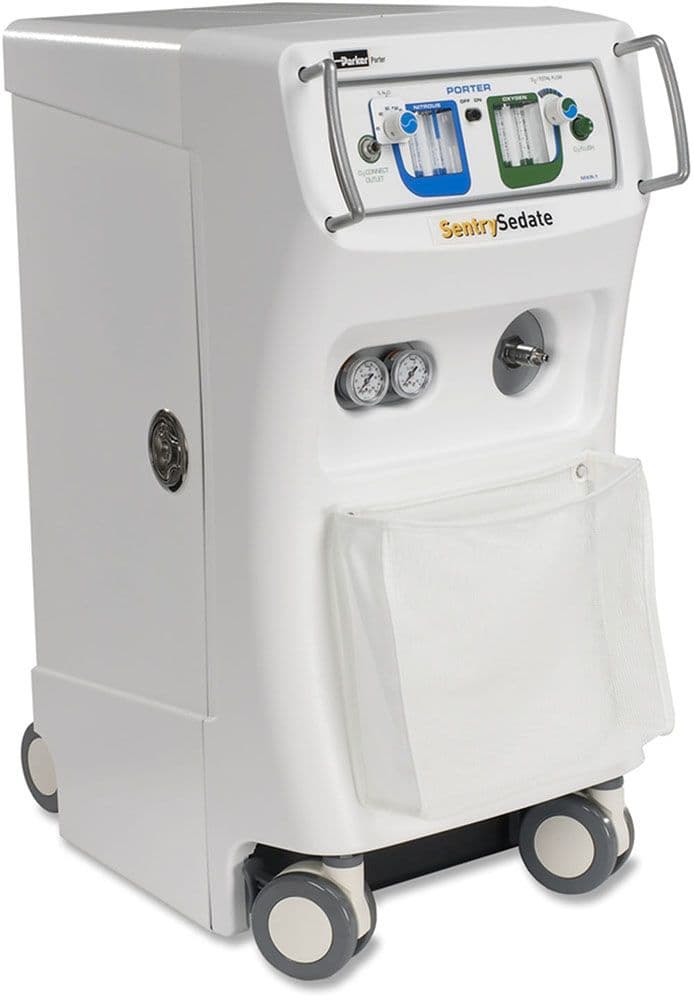 Porter Sentry Sedate Portable Enclosed 4 Cylinder Nitrous Oxide and