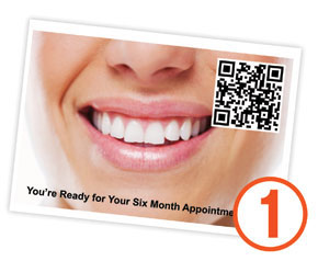 Dental flyer with QR Code